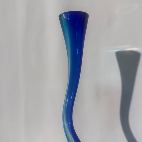 Blue Spiral Vase