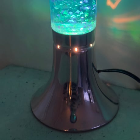 Blue Glitter Lamp