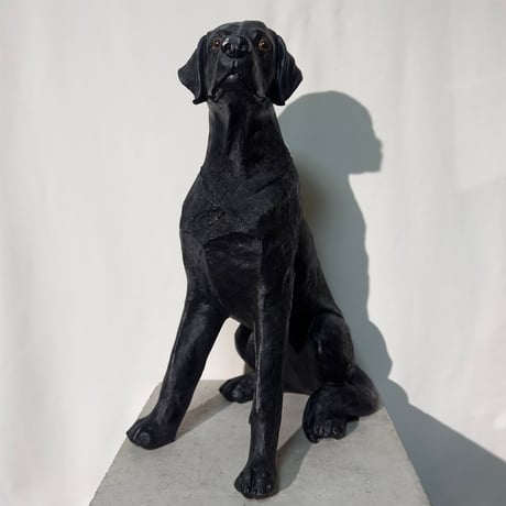 Black Dog Figurine