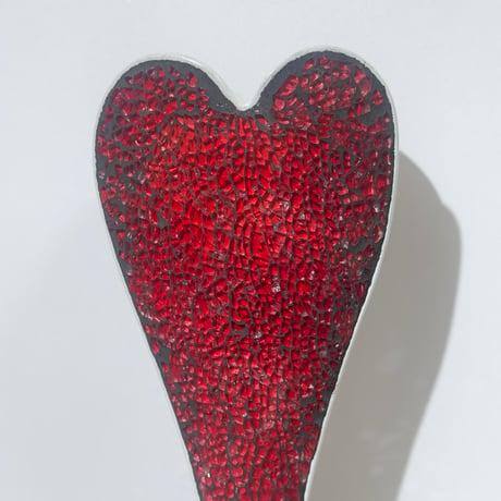 Glass Heart Vase