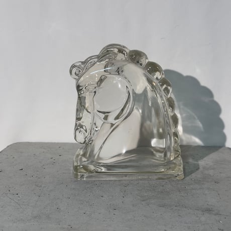 Glass Horse Stand