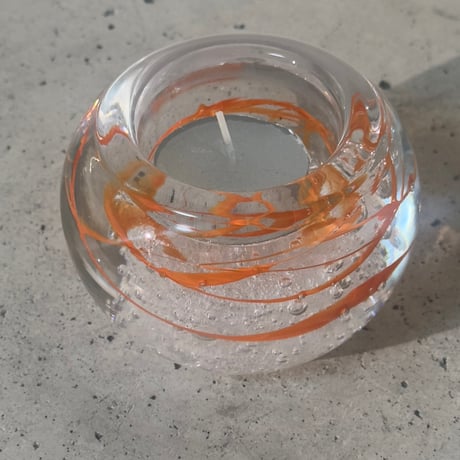Orange Candle Holder