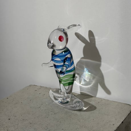Surfing Rabbit Sculpture