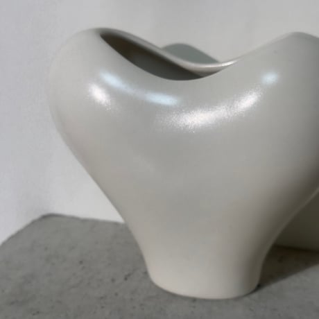 White Heart Vase