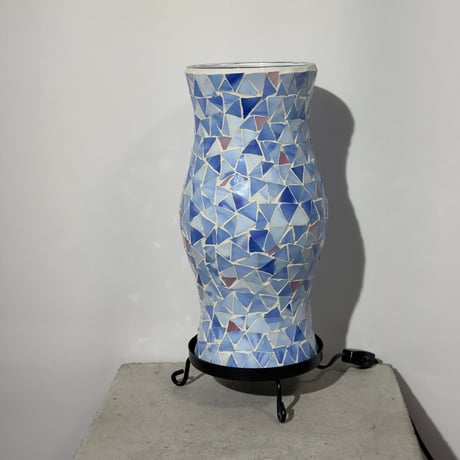 Blue Mosaic Lamp