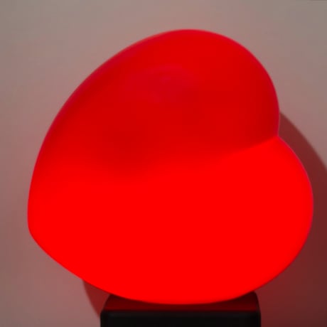 3D Glass Heart Lamp