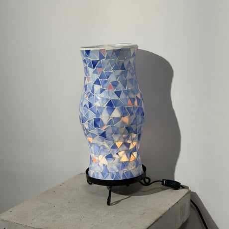 Blue Mosaic Lamp
