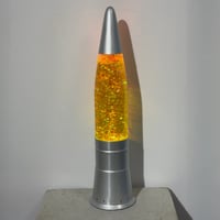 Yellow Glitter Lamp
