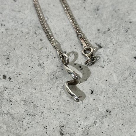 Spiral Silver Necklace