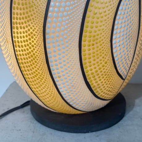 Yellow Dot Egg Lamp