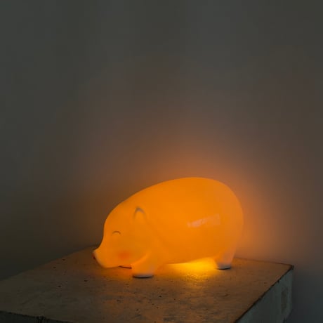 Ceramic Pig Lamp