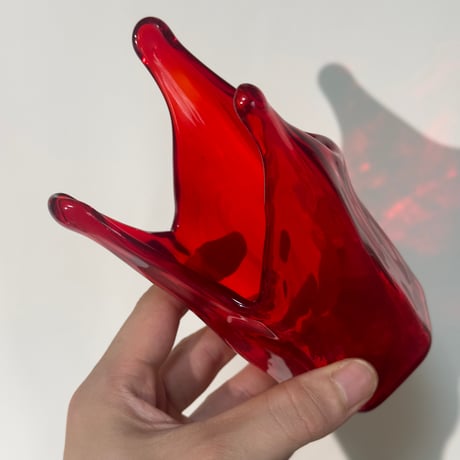 Crown Red Vase