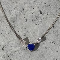 Blue Heart Necklace