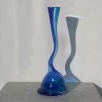 Blue Spiral Vase