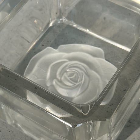 Rose Glass Tray