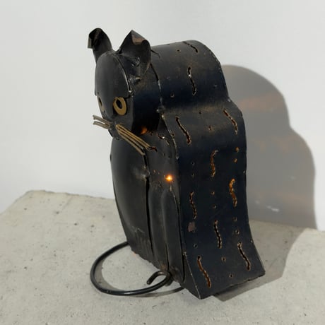 Tin Cat Lamp