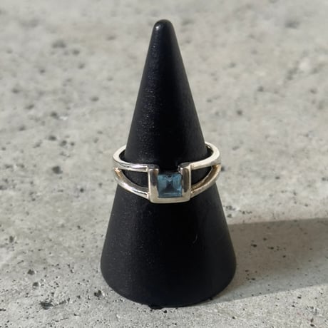 Aqua Cube Ring