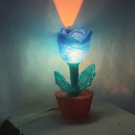 Blue Tulip Lamp