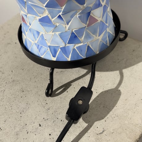 Blue Mosaic Lamp