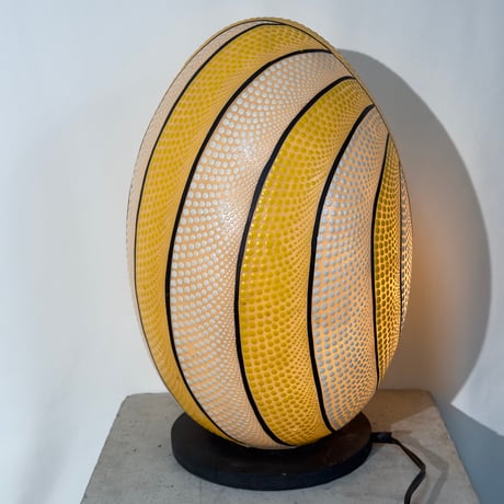 Yellow Dot Egg Lamp