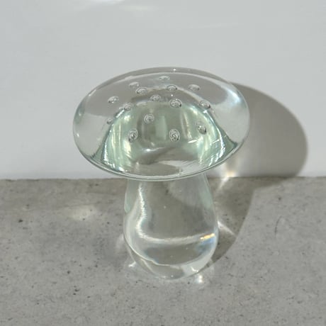 Clear Glass Mushroom