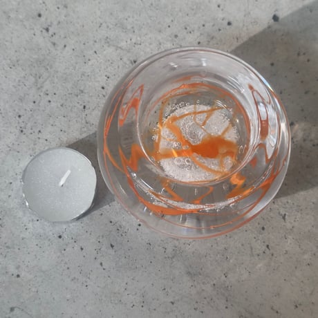 Orange Candle Holder
