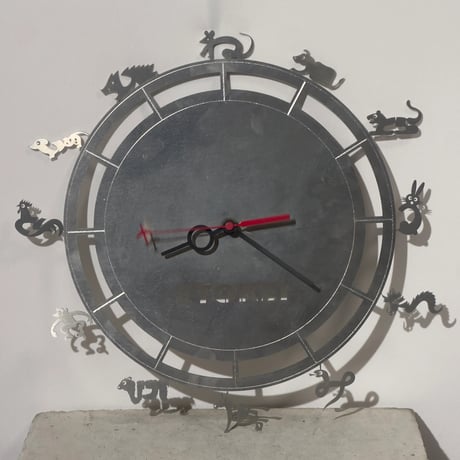 Zodiac Silver Clock