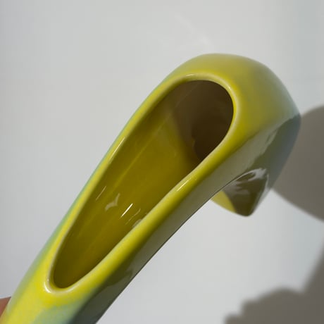 Yellow Curve Vase