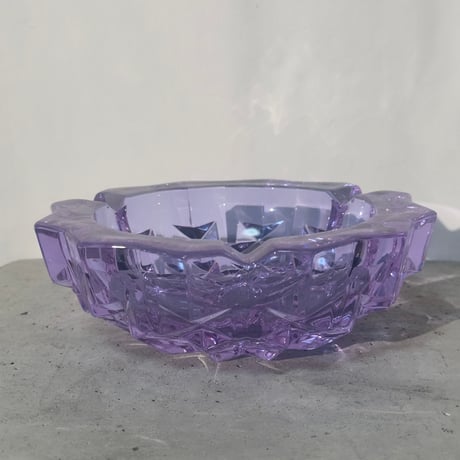 Purple glass tray