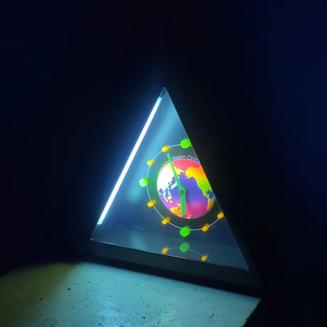 Triangle Neon Clock