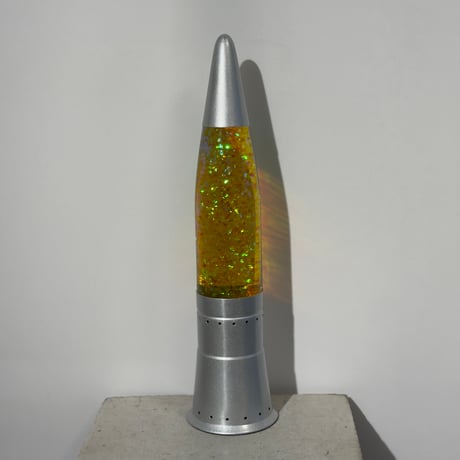 Yellow Glitter Lamp