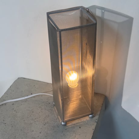 Silver Cylinder Lamp