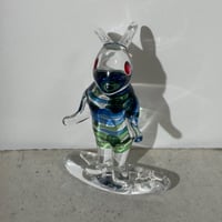 Surfing Rabbit Sculpture