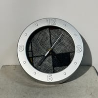 Silver Circle Clock
