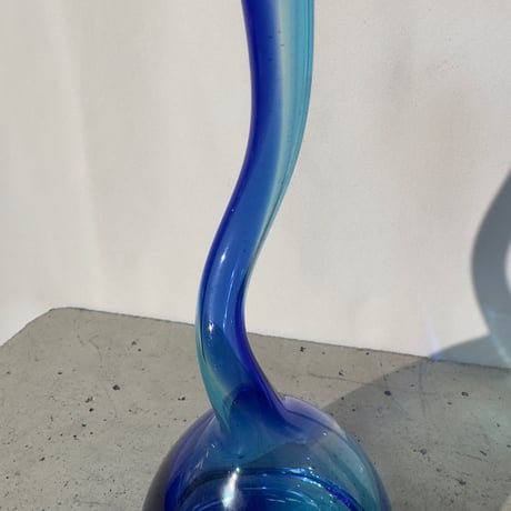 Blue Spiral Vase