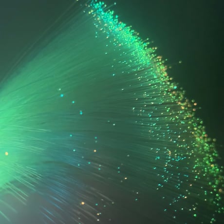 Ufo Blue Fiber Lamp