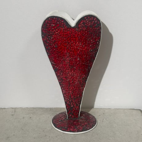 Glass Heart Vase