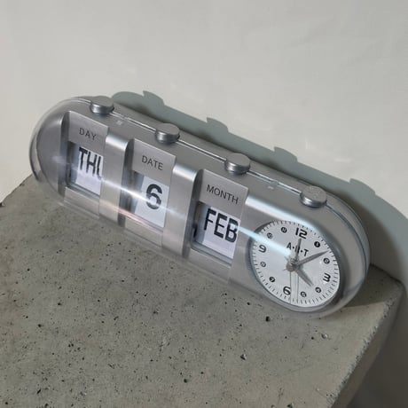 Calendar Silver Clock