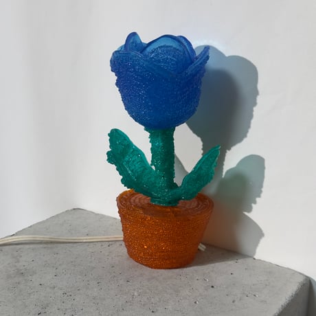 Blue Tulip Lamp