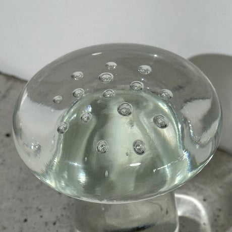 Clear Glass Mushroom