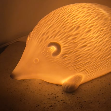 Ceramic Hedgehog Lamp