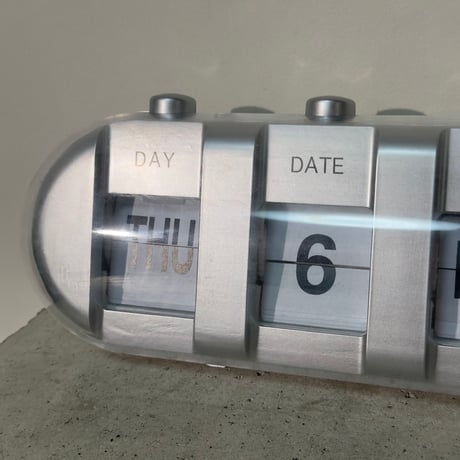 Calendar Silver Clock