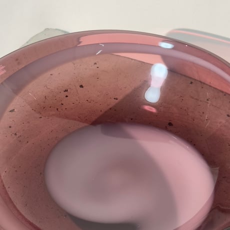Purple marble plate