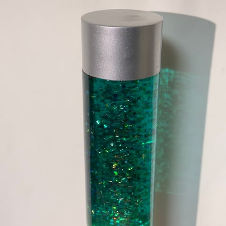 Emerald Glitter Lamp