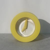 Yellow Circle Clock
