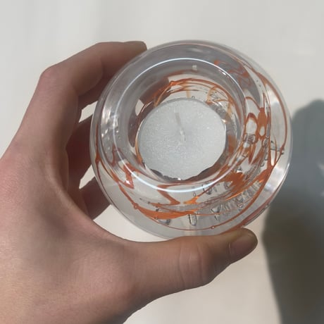 Orange Candle Holder