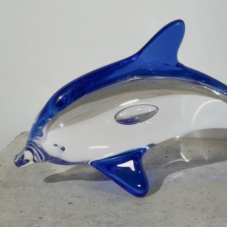 Glass Dolphin Sculpture
