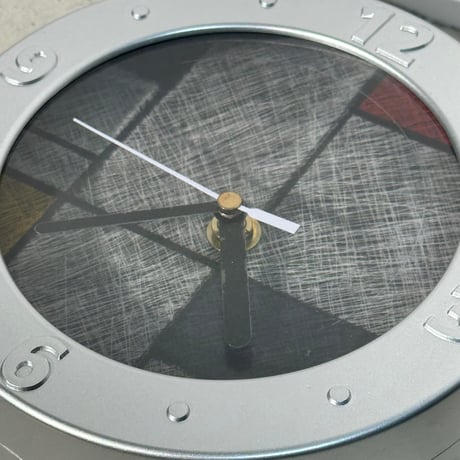 Silver Circle Clock