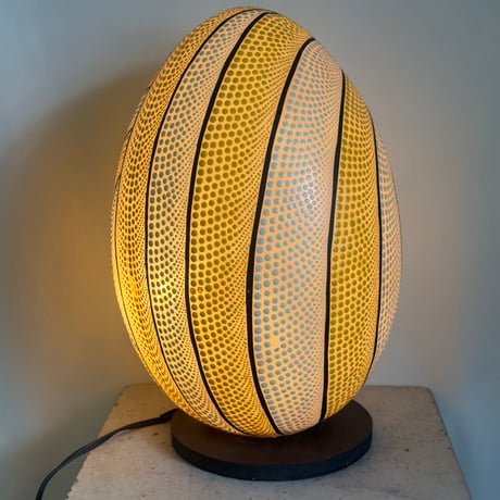 Yellow Dot Egg Lamp