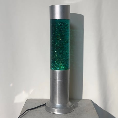 Emerald Glitter Lamp